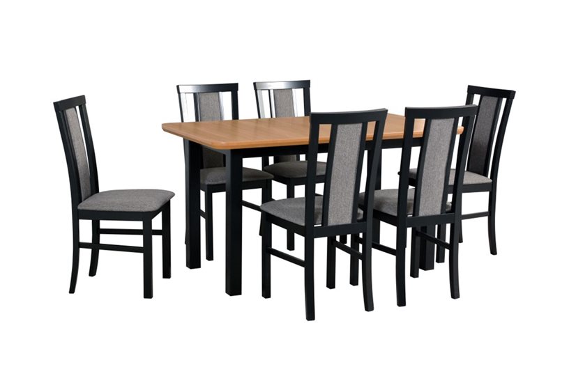 Stół WENUS 2S + krzesła MILANO 7 (6szt.) - zestaw DX31A
