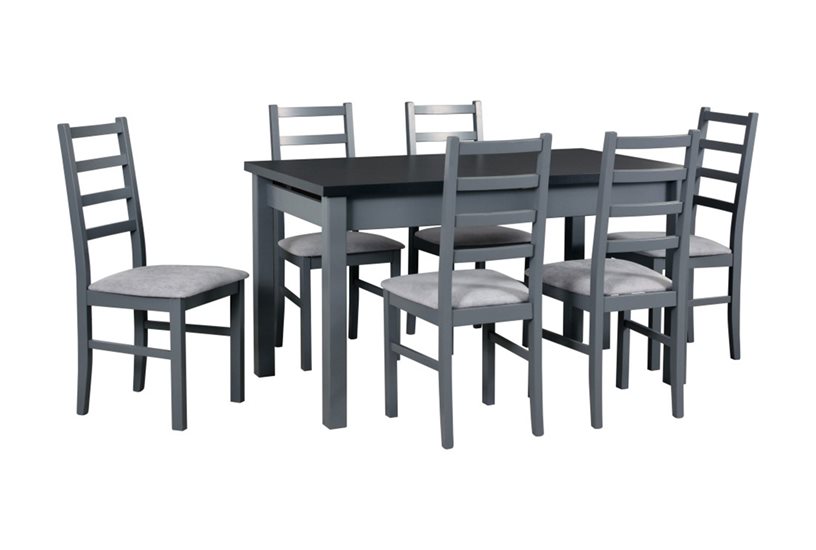 Stół MODENA 1XL + krzesła NILO 8 (6szt.) - zestaw DX18A