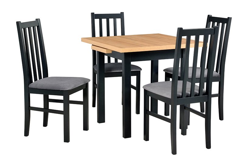 Stół MAX 7 + krzesła BOS 10 (4szt.) - zestaw DX33A