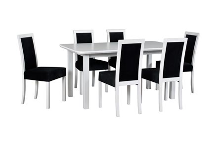 Stół WENUS 5S + krzesła ROMA 3 (6szt.) - zestaw DX29A