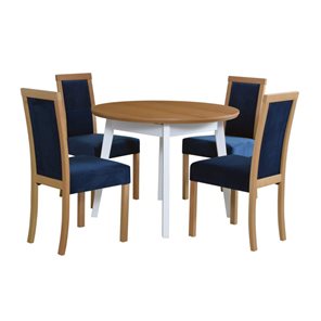 Stół POLI 3 + krzesła ROMA 3 (4szt.) - zestaw DX37A